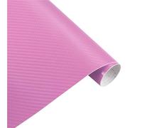 Covering Voiture, Film Covering Film Vinyle En Fiber De Carbone 152x10cm, Autocollants Imperméables For Voiture, Accessoires Style Moto Et, Enveloppe Avec Bulles D'air Libres(Pink,200x50cm)
