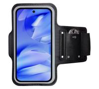 CoverKingz Brassard de sport pour Google Pixel 9a - Pochette avec compartiment pour clés - Brassard de sport pour téléphone portable - Noir