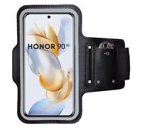 CoverKingz Brassard de sport pour Honor 90 Pro - Poche de bras avec compartiment pour clés Support - Brassard de sport pour téléphone portable - Noir