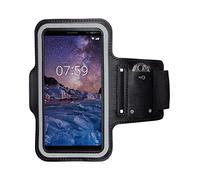 CoverKingz Brassard de Sport pour Nokia 7 Plus - Brassard pour Smartphone, Accessoire de Sport avec Poche pour Les clés Nokia 7 Plus - Accessoire Sport, Brassard téléphone Portable Noir