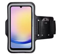 CoverKingz Brassard de sport pour Samsung Galaxy A25 5G - Brassard de sport avec compartiment pour clés - Brassard de sport pour téléphone portable - Noir