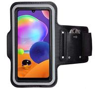 CoverKingz Brassard de Sport pour Samsung Galaxy A31 - Brassard pour Smartphone, Accessoire de Sport avec Poche - Accessoire Sport, Brassard téléphone Portable Noir