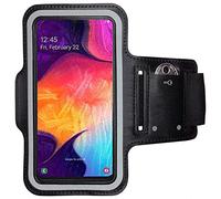 CoverKingz Brassard de Sport pour Samsung Galaxy A50/A30s - Brassard pour Smartphone, Accessoire de Sport avec Poche pour Les clés Galaxy A50/A30s - Accessoire Sport, Brassard téléphone Portable Noir