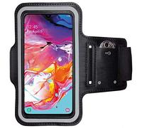 CoverKingz Brassard de Sport pour Samsung Galaxy A70 - Brassard pour Smartphone, Accessoire de Sport avec Poche pour Les clés Galaxy A70 - Accessoire Sport, Brassard téléphone Portable Noir