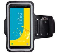 CoverKingz Brassard de Sport pour Samsung Galaxy J6 Plus (2018) - Brassard pour Smartphone, Accessoire de Sport avec Poche pour Les clés J6 Plus - Accessoire Sport, Brassard téléphone Portable Noir