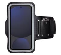 CoverKingz Brassard de sport pour Samsung Galaxy S24 FE - Brassard de sport avec compartiment pour clés - Brassard de course pour téléphone portable Noir