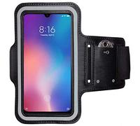 CoverKingz Brassard de Sport pour Xiaomi Mi 9 SE - Brassard pour Smartphone, Accessoire de Sport avec Poche pour Les clés Mi 9 SE - Accessoire Sport, Brassard téléphone Portable Noir