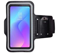 CoverKingz Brassard de Sport pour Xiaomi Mi 9T - Brassard pour Smartphone, Accessoire de Sport avec Poche pour Les clés Mi 9T - Accessoire Sport, Brassard téléphone Portable Noir