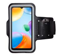 CoverKingz Brassard de Sport pour Xiaomi Redmi 10C - Brassard pour Smartphone, Accessoire de Sport avec Poche pour Les clés Redmi 10C - Accessoire Sport, Brassard téléphone Portable Noir