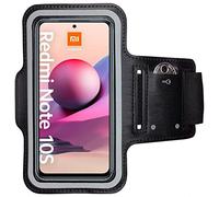 CoverKingz Brassard de Sport pour Xiaomi Redmi Note 10/10s - Brassard pour Smartphone, Accessoire de Sport avec Poche pour Les clés Redmi Note 10/10s - Brassard téléphone Portable Noir