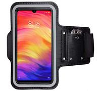 CoverKingz Brassard de Sport pour Xiaomi Redmi Note 7 - Brassard pour Smartphone, Accessoire de Sport avec Poche pour Les clés Redmi Note 7 - Accessoire Sport, Brassard téléphone Portable Noir