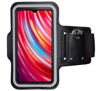 CoverKingz Brassard de sport pour Xiaomi Redmi Note 8 Pro - Brassard pour smartphone, accessoire de sport avec poche pour les clés Redmi Note 8 Pro - Accessoire sport, brassard téléphone portable noir