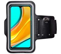 CoverKingz Brassard de Sport pour Xiaomi Redmi Note 9 - Brassard pour Smartphone, Accessoire de Sport avec Poche pour Les clés Redmi Note 9 - Accessoire Sport, Brassard téléphone Portable Noir