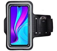 CoverKingz Brassard de Sport pour Xiaomi Redmi Note 9T - Brassard pour Smartphone, Accessoire de Sport avec Poche pour Les clés Redmi Note 9T - Accessoire Sport, Brassard téléphone Portable Noir