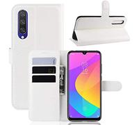 CoverKingz Étui pour Téléphone Portable Housse Portable, Étui à Clapet, Housse de Protection avec Compartiment pour Cartes, Étui de Portable - Blanc, Mi A3