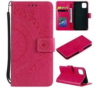 CoverKingz Housse téléphone Portable pour Apple iPhone 13 - étui Housse avec Compartiment pour Carte iPhone 13 Cover - Protection à Rabat Motif Mandala Rose