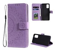 CoverKingz Housse téléphone Portable pour Samsung Galaxy A13 4G - étui Housse avec Compartiment pour Carte Galaxy A13 4G Cover - Mandala Violet