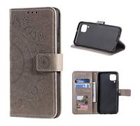 CoverKingz Housse téléphone Portable pour Samsung Galaxy A42 5G - étui Housse avec Compartiment pour Carte Galaxy A42 5G Cover - Protection à Rabat Motif Mandala Violet