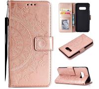 CoverKingz Samsung Galaxy S10e Housse téléphone portable Flip Case Mandala or rose