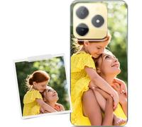 Coverpersonalizzate.it - Coque personnalisée Compatible avec Realme C61 4G avec Votre Photo ou Votre Texte - Coque de Protection en TPU Transparent