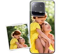 Coverpersonalizzate.it - Coque personnalisée Compatible avec Xiaomi 13 avec Votre Photo ou Votre Texte - Coque de Protection en TPU Transparent