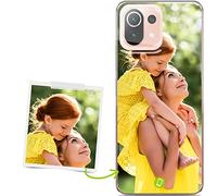 Coverpersonalizzate.it - Coque personnalisée Compatible avec Xiaomi Mi 11 avec Votre Photo ou Votre Texte - Coque de Protection en TPU Transparent