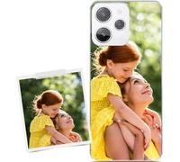 Coverpersonalizzate.it - Coque personnalisée Compatible avec Xiaomi Redmi 12 avec Effet Brillant avec Votre Photo ou Votre Texte - Coque de Protection en TPU Transparent
