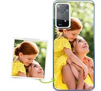 Coverpersonalizzate.it - Coque personnalisée Compatible avec Xiaomi Redmi Note 11 Pro 5G avec Effet Brillant avec Votre Photo ou Votre Texte - Coque de Protection en TPU Transparent