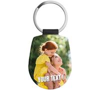 Coverpersonalizzate.it Porte-clés Personnalisables en Similicuir - 6 Couleurs Disponibles - personnalisable avec Photo et texte