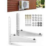 COVERTIFY Mini support de montage mural divisé avec niveleur, mini supports fendus robustes pour extérieur de 9000 à 18 000 BTU, capacité maximale de 150 kg pour murs en bois, murs en brique