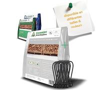 CoverUp! Bâche en Toile 2 x 3 m 10 tendeurs de bâche INCL. - bâche de Protection avec œillets, indéchirable, étanche 200 g/m2 - Blanc