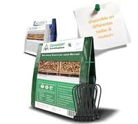 CoverUp! Bâche en Toile 4 x 5 m 12 tendeurs de bâche INCL. - bâche de Protection avec œillets, indéchirable, étanche 200 g/m2 - Vert