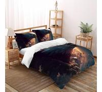 CoVeTviCT AdlerSet-Bettwäsche-Sets 3D Jungen Mädchen Kinder 3 Stück Premium Mikrofaser Mit Kissenbezügen Mit ReißverschlussSuper King(260x220cm)