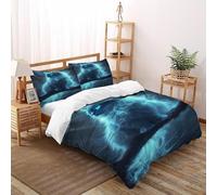 CoVeTviCT Chat brindille Housse De Couette 3 Pièces Thèmes Animaux Linge De Lit Microfibre pour Adulte Et Enfant avec Fermeture Éclair Et Taies d'oreiller Double（200x200cm）