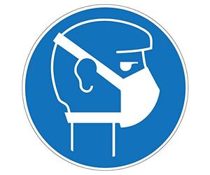 COVID-19 Lot de 10 masques respiratoires 9,5 x 9,5 cm