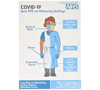 COVID-19 NHS EPIP sûr pour le personnel de maternité (faible risque).