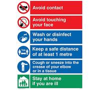 Covid 19 Panneau multiplicateur 1 mètre