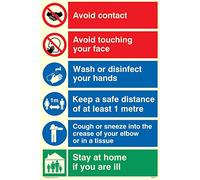 Covid 19 Panneau multiplicateur 1 mètre