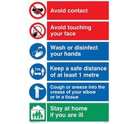 Covid 19 Panneau multiplicateur 1 mètre