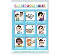 COVID19 Classroom rules poster 420x594mm papier synthétique