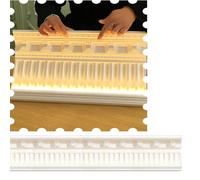 Coving Moulure pour plafonds avec canal LED, bordure de protection de bord de plafond, bande décorative de plinthe