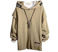 Covisoty Sweat à Capuche Homme Sweatshirt pour Unisex, Techwear Hip Hop Pull Homme Capuche Les Loisirs Sport