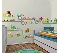 COVPAW® Autocollants muraux décoratifs pour camion, voiture, véhicules, feux de circulation, chambre d'enfant, chambre d'enfant, chambre d'enfant, décalcomanie 082+083
