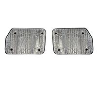 Covprotec Paire de Stores Thermiques arrière 1/4 LWB Vans, Compatible/Remplacement pour Volkswagen Transporter T6 (2016-2020), Couleur du Dos en Vert Kaki
