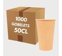 COVR Gobelets kraft (50cl - 16oz / 1000 unités)
