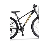 COVREO VTT semi-rigide 29 pouces noir cadre aluminium 6061 1x9 vitesses fourche 80 mm