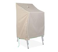 Cov'Up 100508 Housse de Protection pour Chaises de Jardin Empilables, Taupe