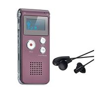 COVVY Dictaphone Enregistreur Numérique Portable Enregistreur Vocal 8GB Enregistreur Audio Lecteur MP3 Dictaphone LCD (Vin Rouge)