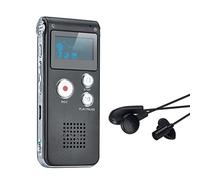 COVVY Dictaphone Enregistreur Numérique Portable Enregistreur Vocal 8GB Enregistreur Audio Lecteur MP3 Dictaphone LCD (Noir)