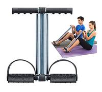 Covvy Élastique Sit Up Pull Corde Double Ressort Tension Pied Pédale Abdomen Jambe Exercices Ventre Expandeur pour Fitness Yoga Entraînement, Noir